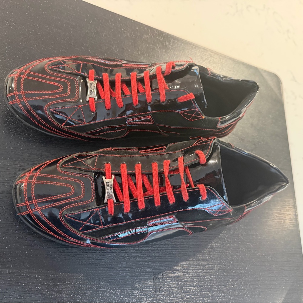 Versace Collection Black Red Sneakers
Men’s Size 11 US / 44 EU – Model VS 081 - Picture 4 of 12